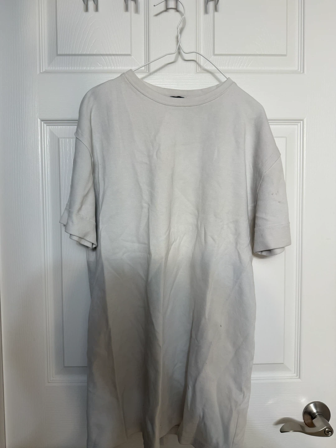 Zara White Crew Neck T-Shirt