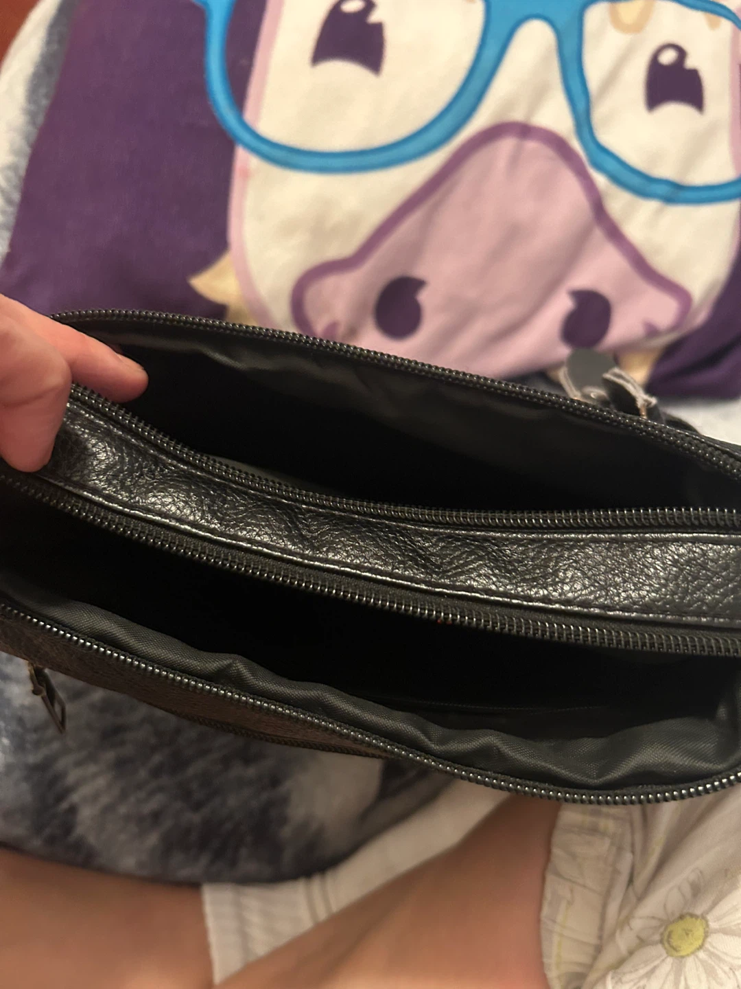 Black Multi-Zipper Crossbody Bag - photo 4