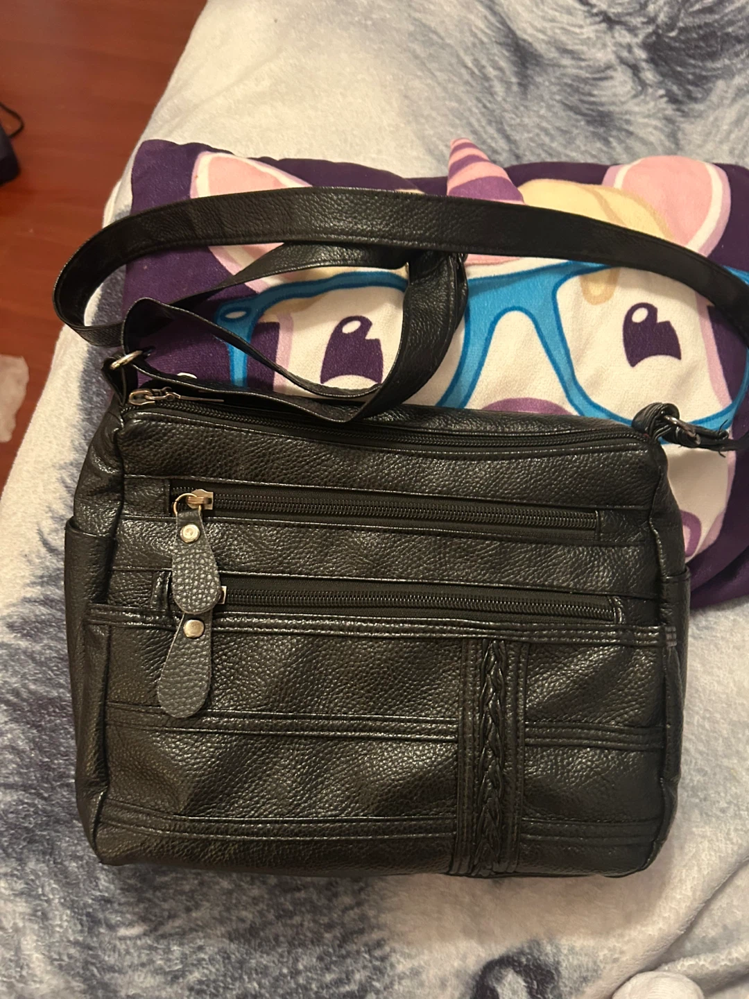 Black Multi-Zipper Crossbody Bag - photo 5