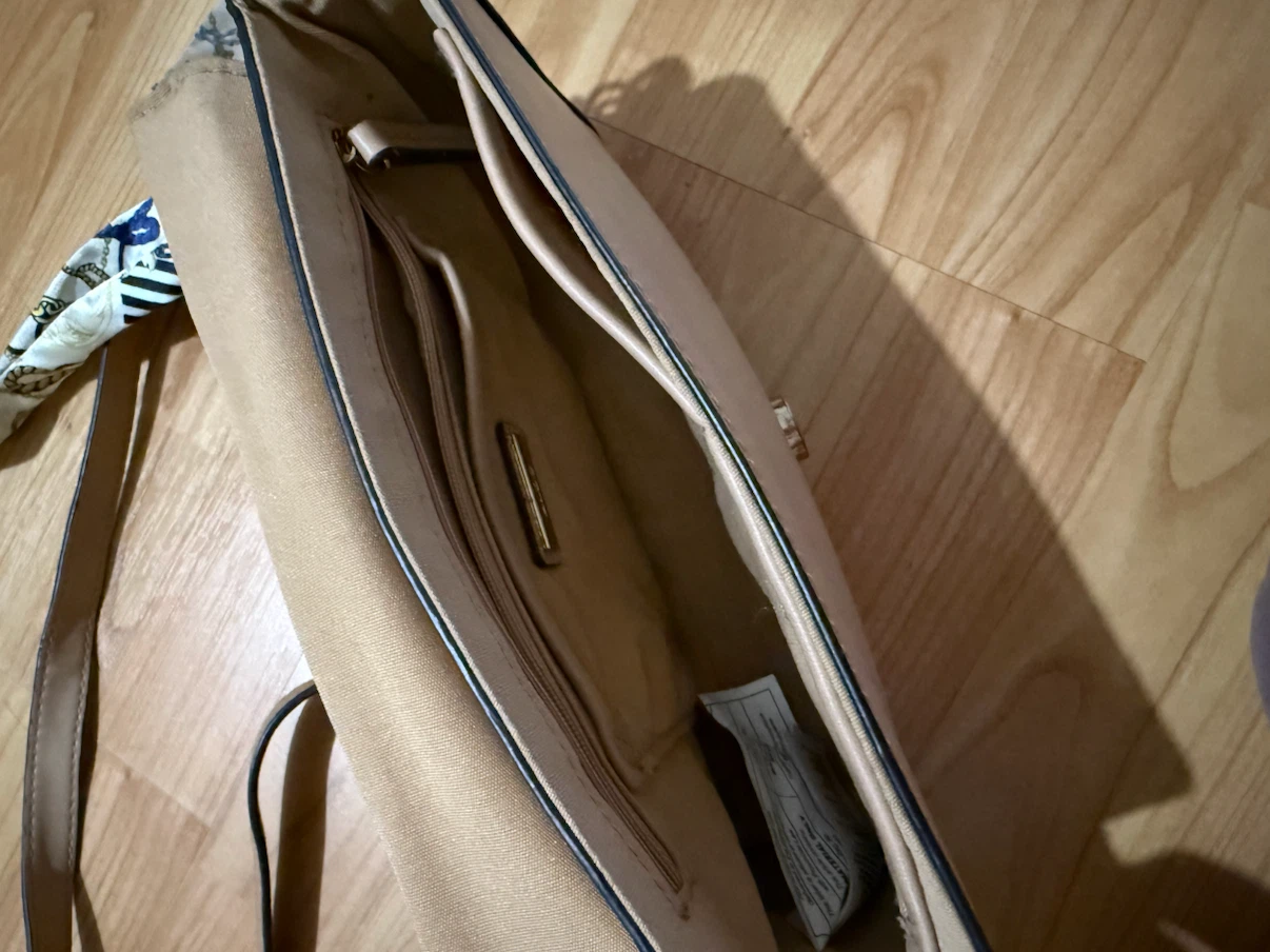 ALDO Tan Crossbody Bag with Scarf Detail - photo 3