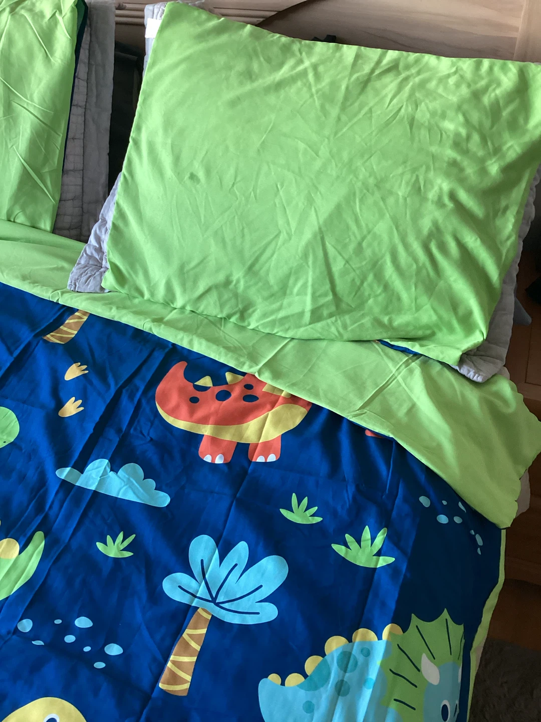 Kids Dinosaur reversible Duvet Cover Set - Full Size - photo 5