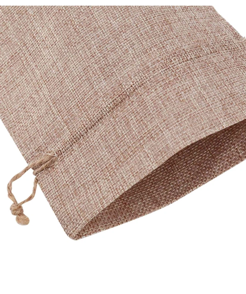 10 Pcs Numbered Burlap  Blind Tasting Wines Bags - photo 3