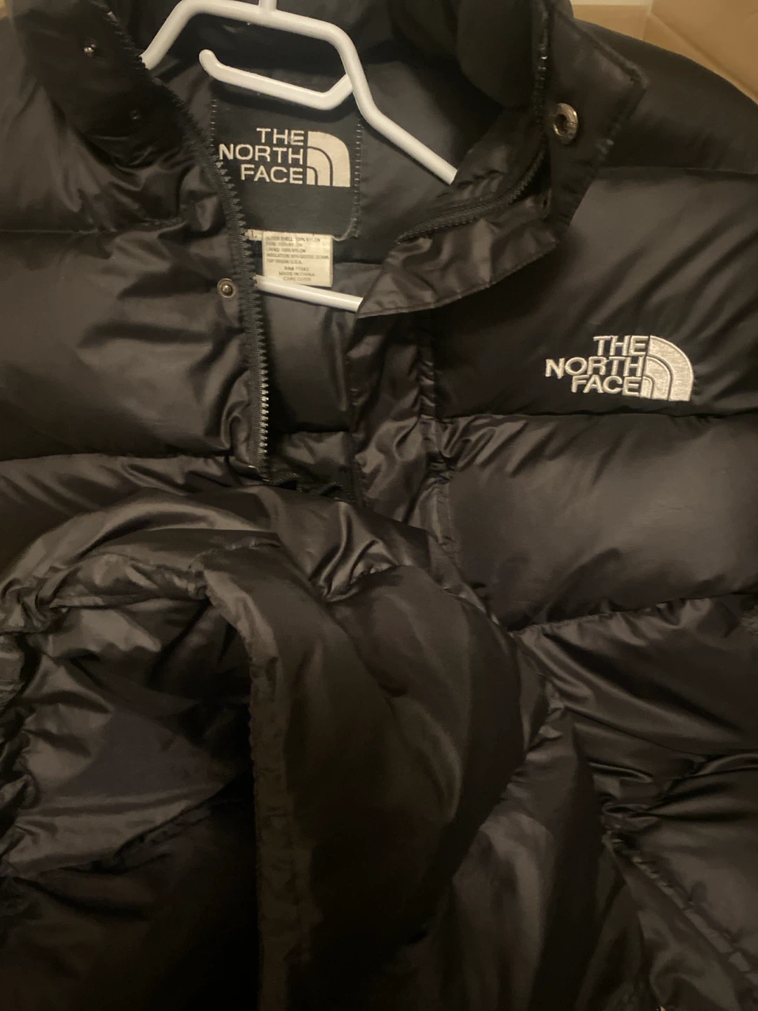 The North Face Black Down Jacket - Size Large