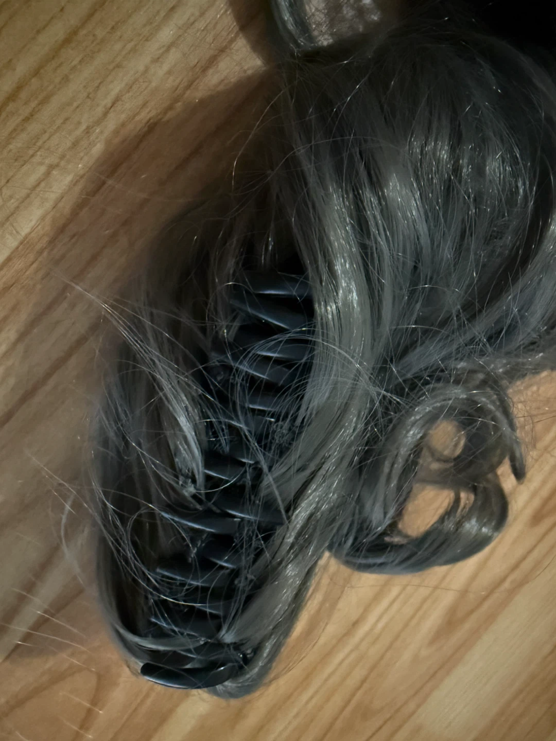 Grey Curly Claw Clip Hair Extension - photo 2
