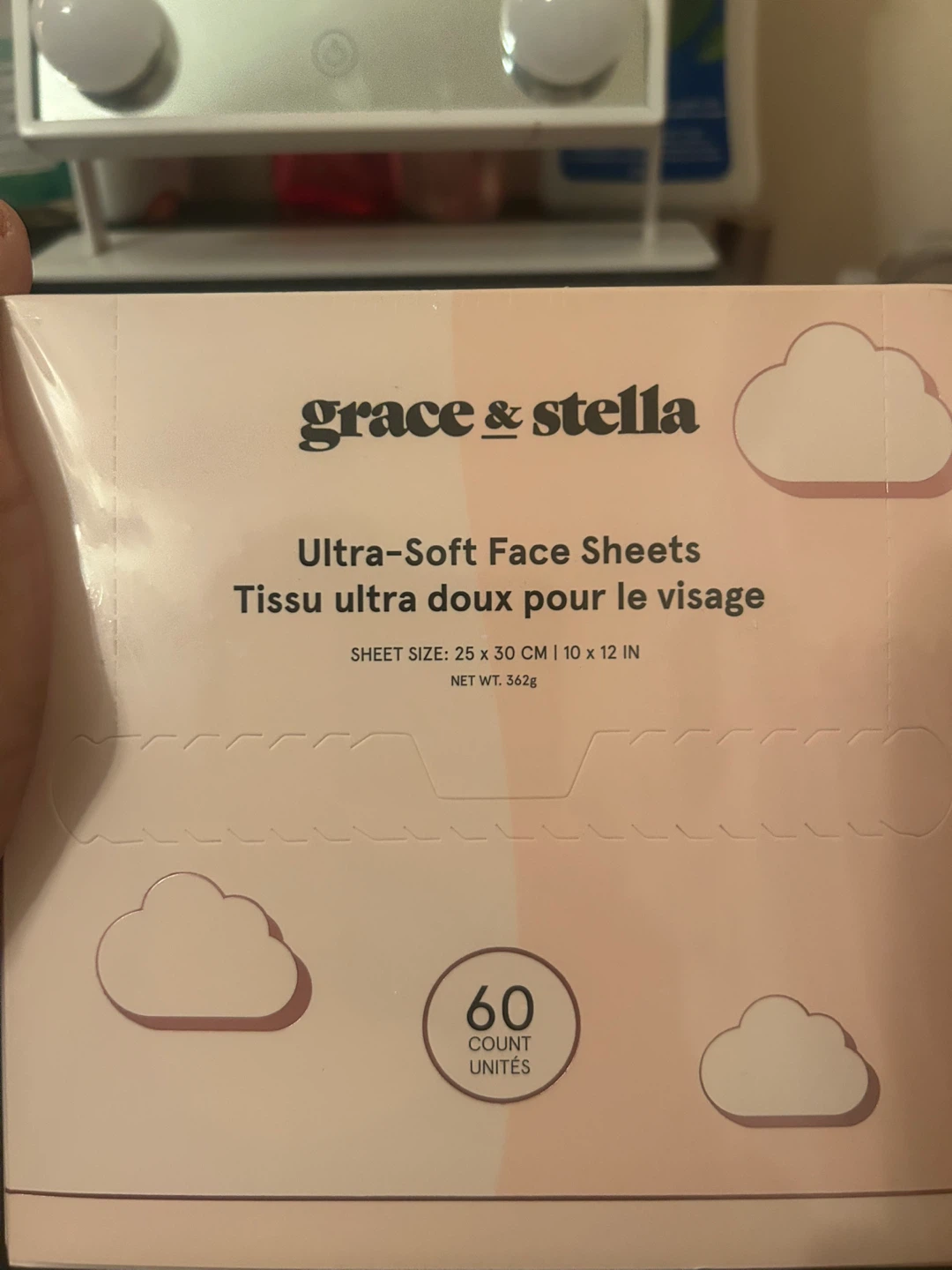 grace & stella Ultra-Soft Face Sheets - 60 Count