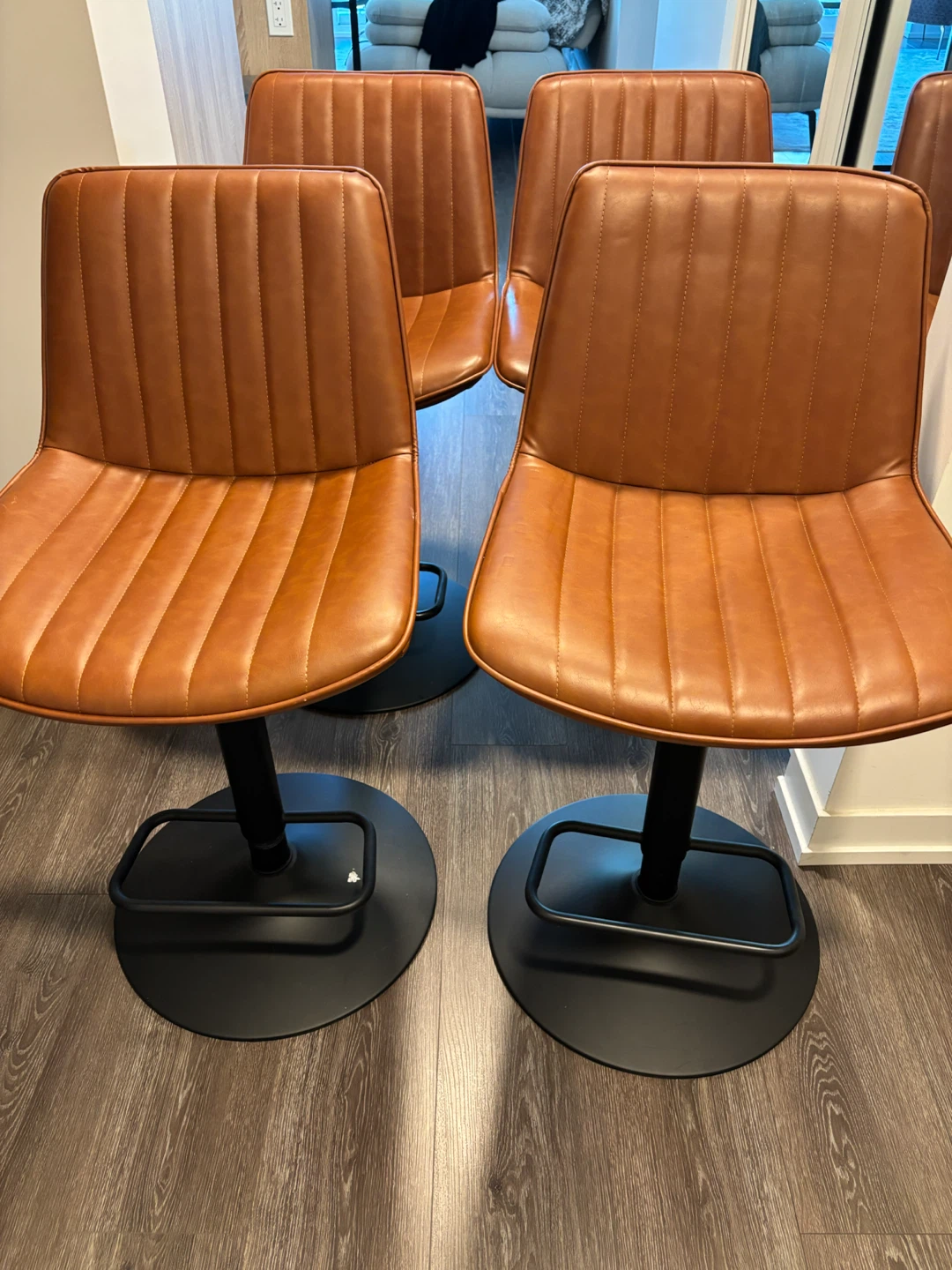 Leather Bar Stool