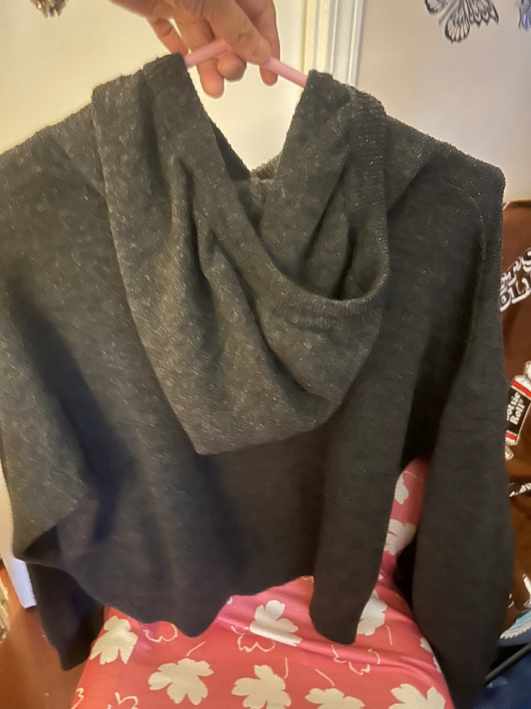 George Knit Hoodie - Dark Grey