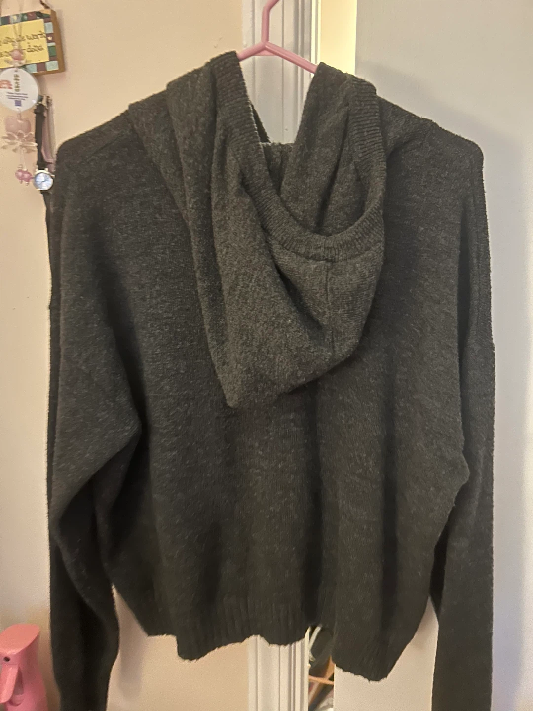 George Knit Hoodie - Dark Grey - photo 3
