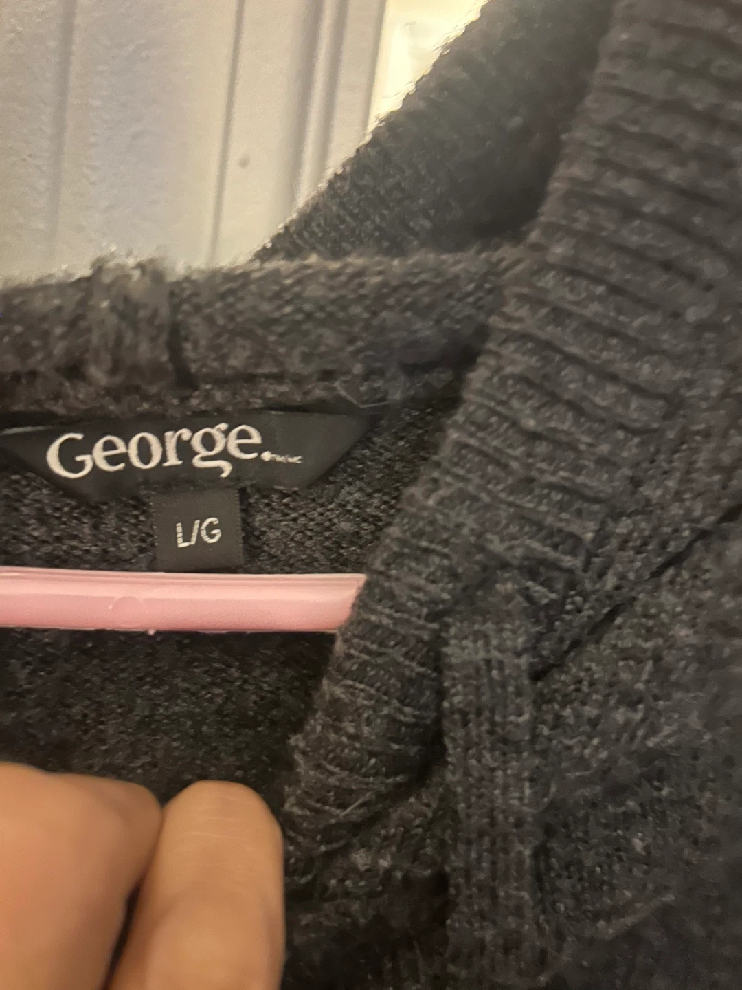 George Knit Hoodie - Dark Grey - photo 4