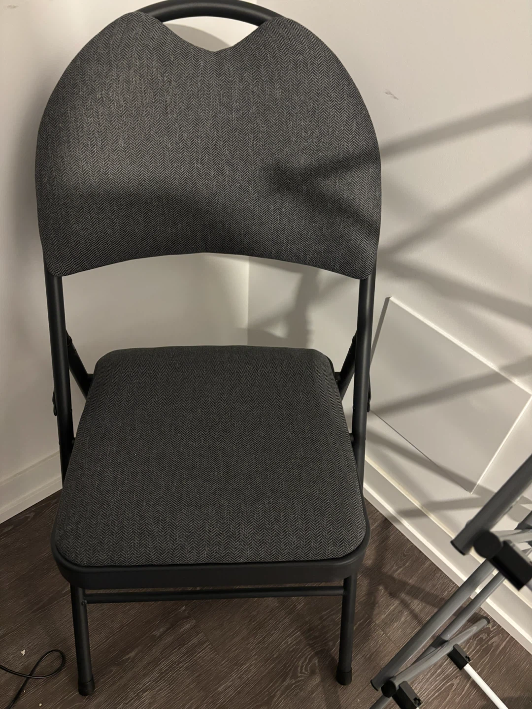 Gray Folding Chair - photo 2