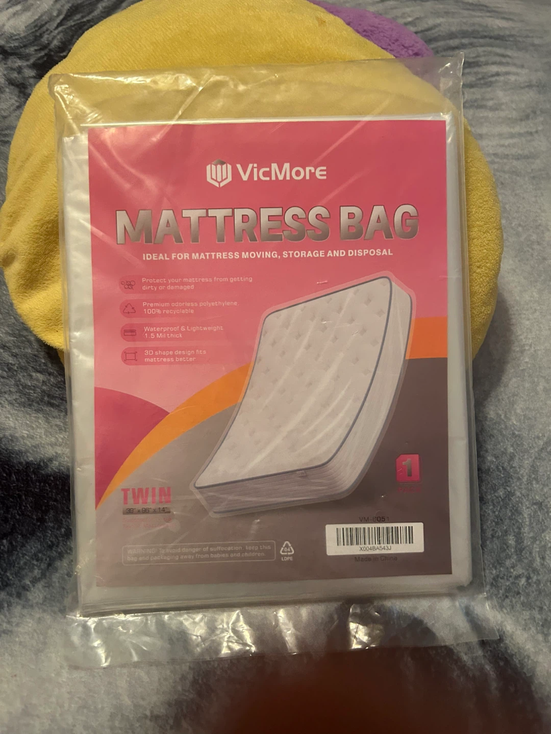 VicMore Twin Mattress Moving and Storage Bag - photo 3