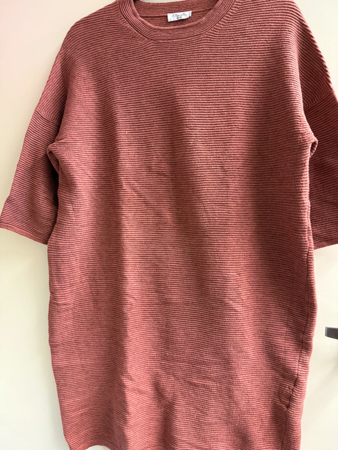 Eternelle Ribbed Knit Sweater Dress