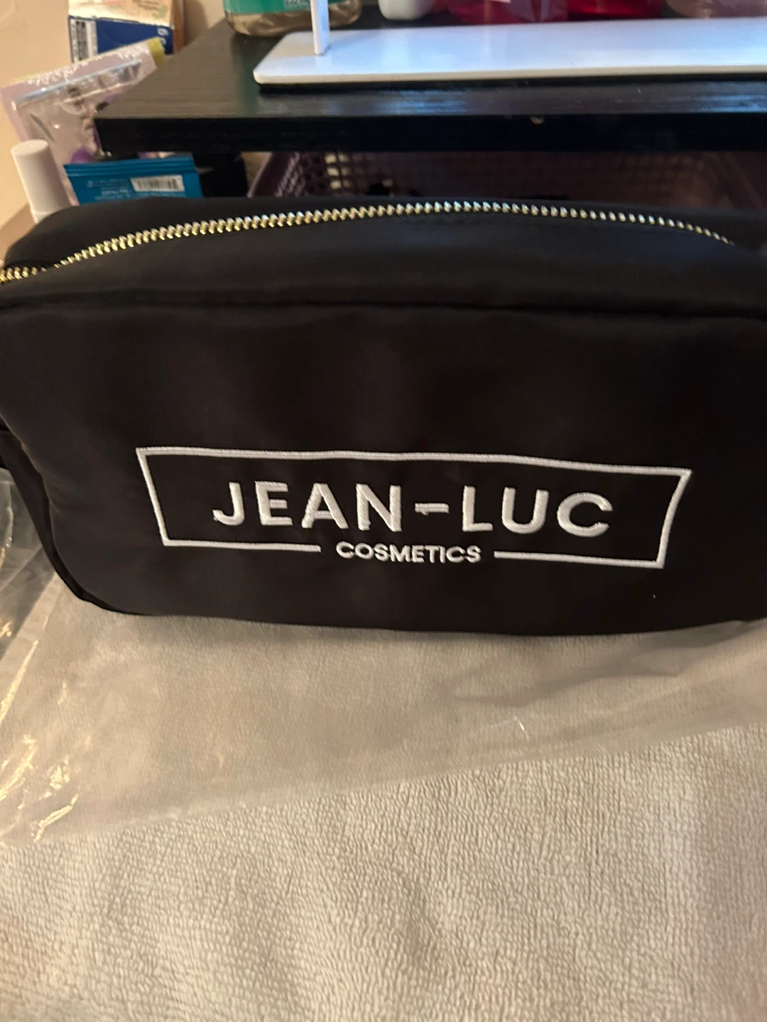 Jean-Luc Cosmetics Black Makeup Bag