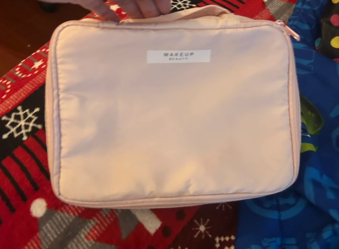 Light Pink Makeup Travel Organizer Case