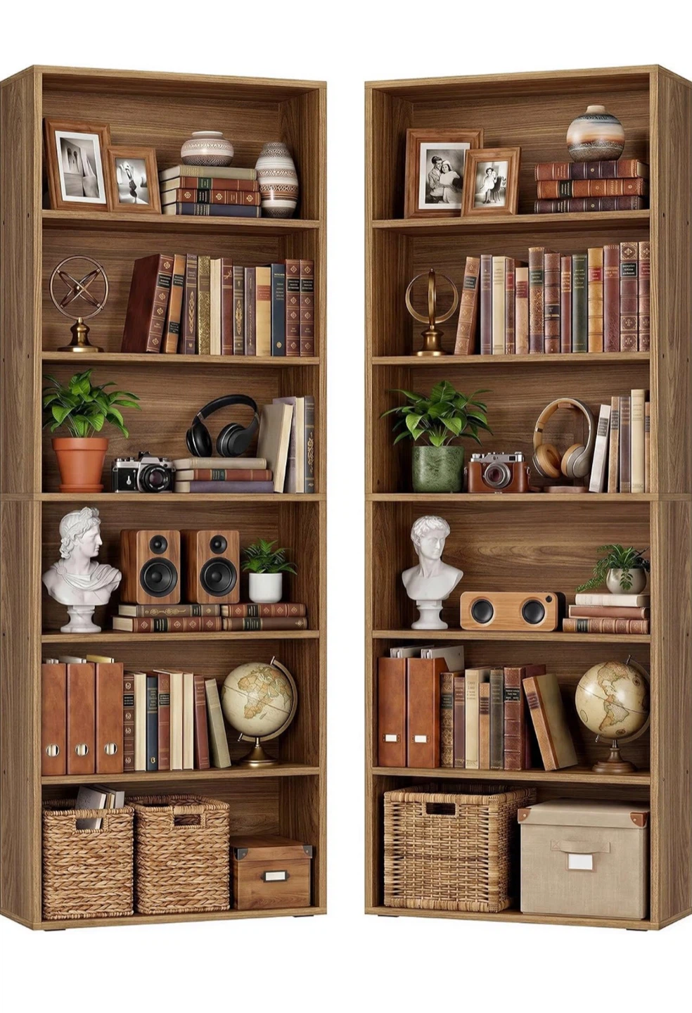 ✨ Bookshelf – Stylish & Modern! ✨ Sealed! Set of 2!
