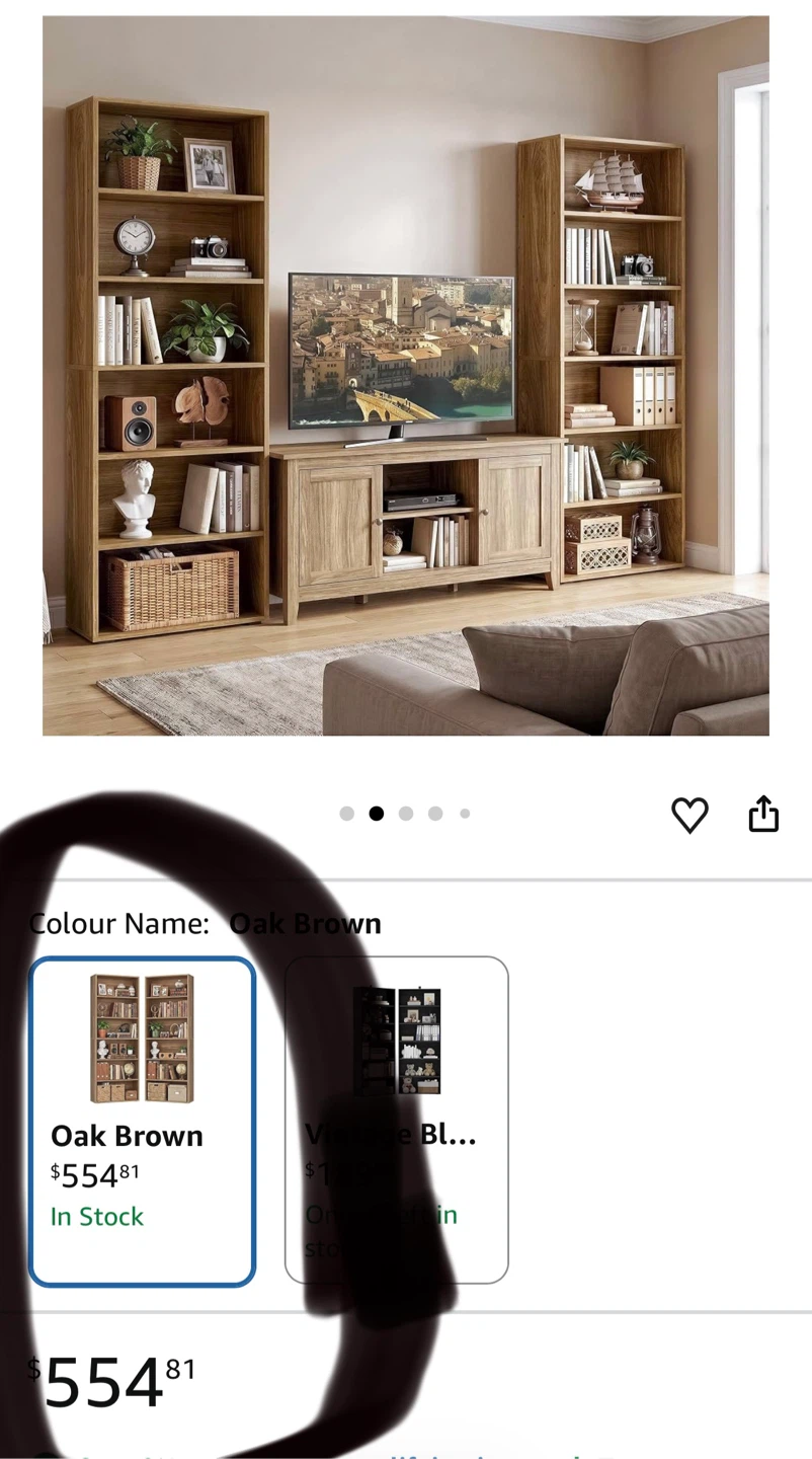 ✨ Bookshelf – Stylish & Modern! ✨ Sealed! Set of 2! - photo 5