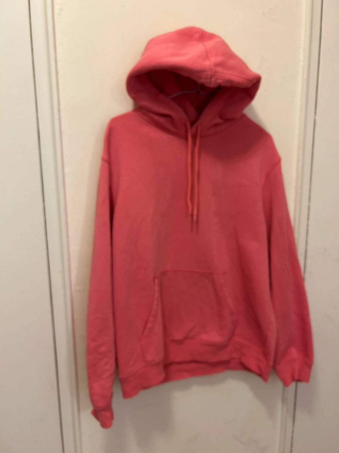 Pink hooded sweatshirt
