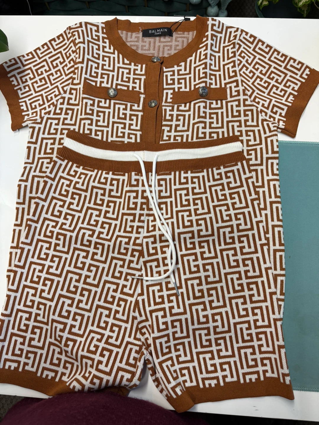 Balmain Monogram Knit Set