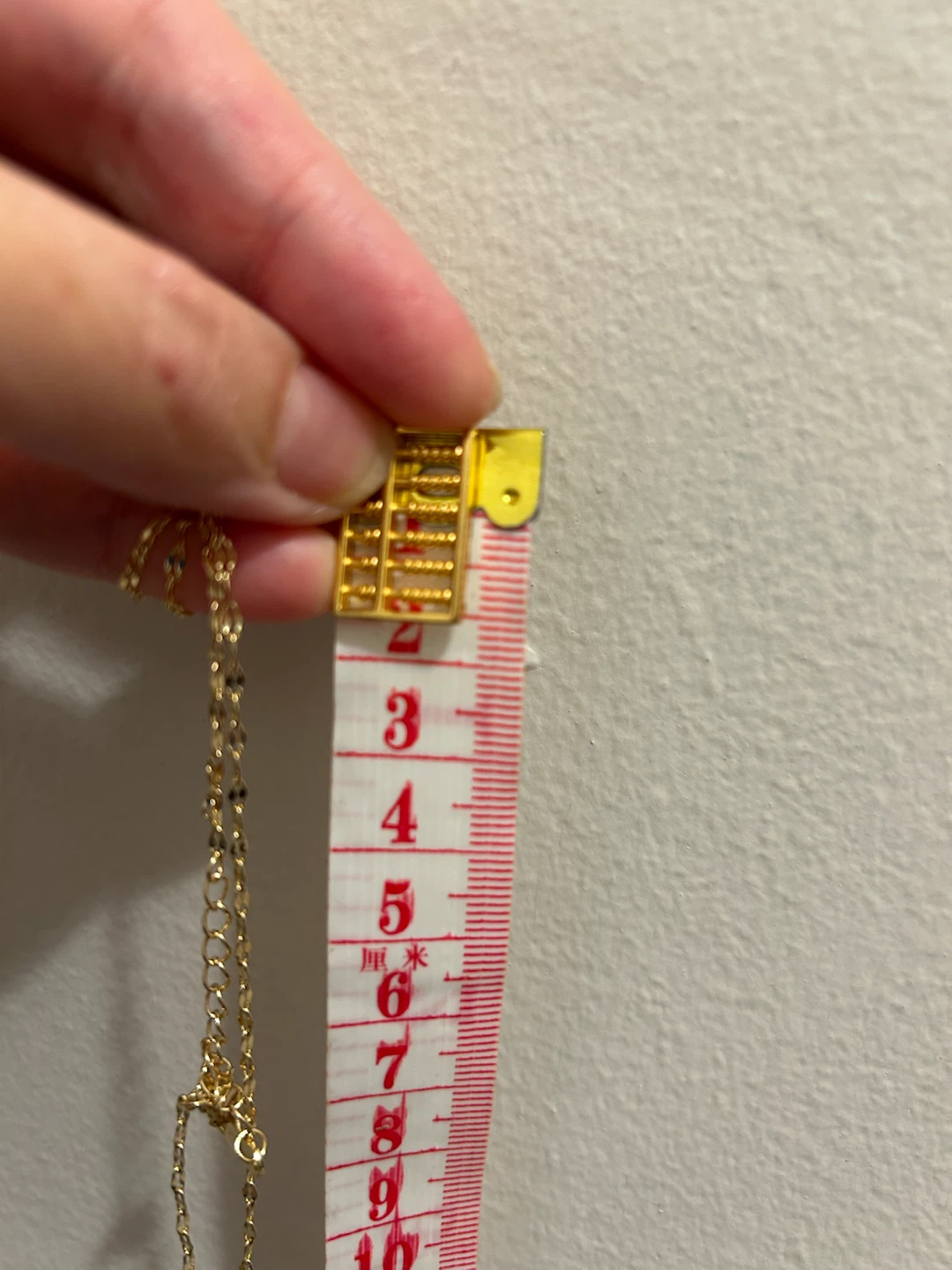 Brand New Gold Abacus Pendant Necklace - photo 5