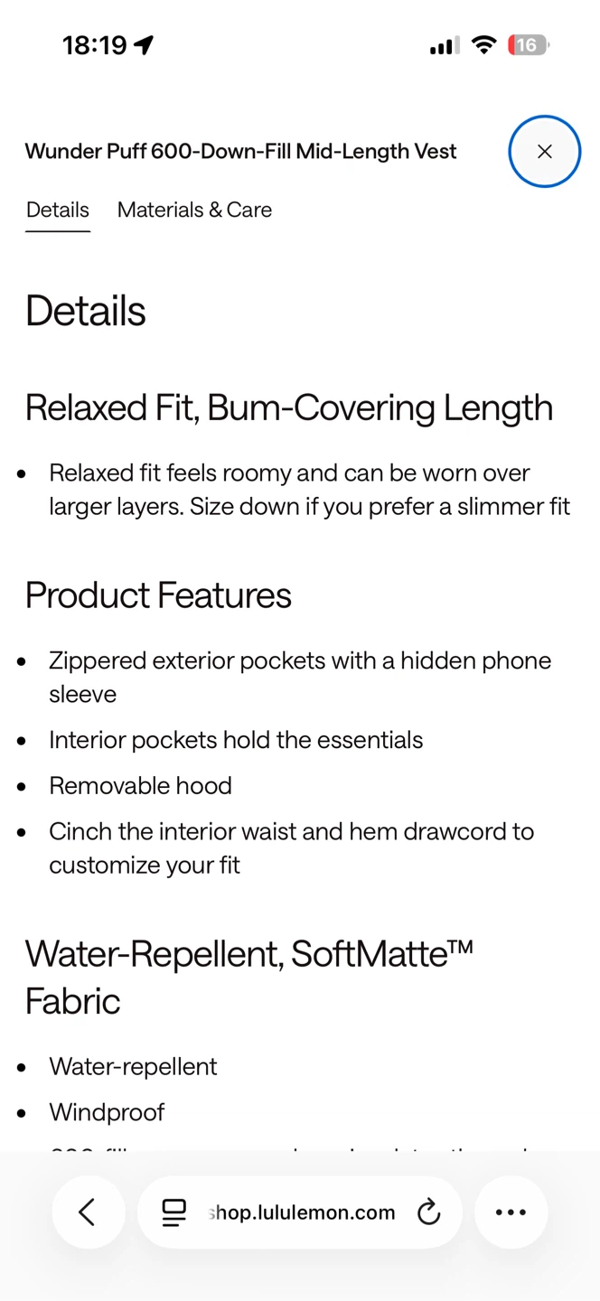 Lululemon Wunder Puff Mid-Length Vest - photo 3