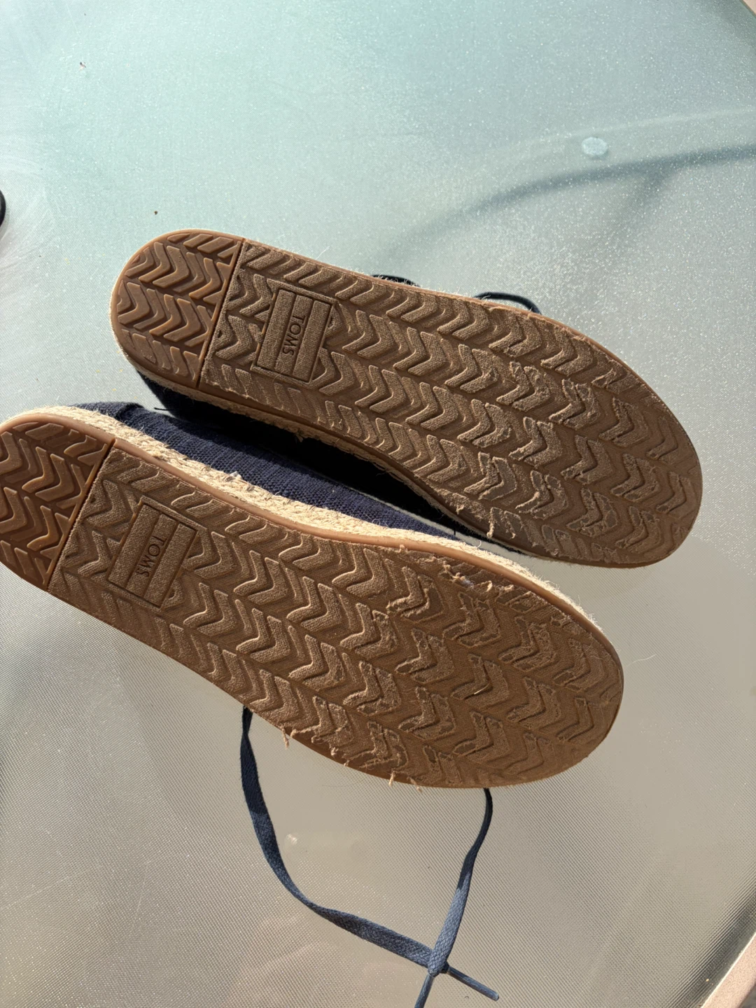 TOMS Navy Blue Lace-Up Espadrilles - photo 2
