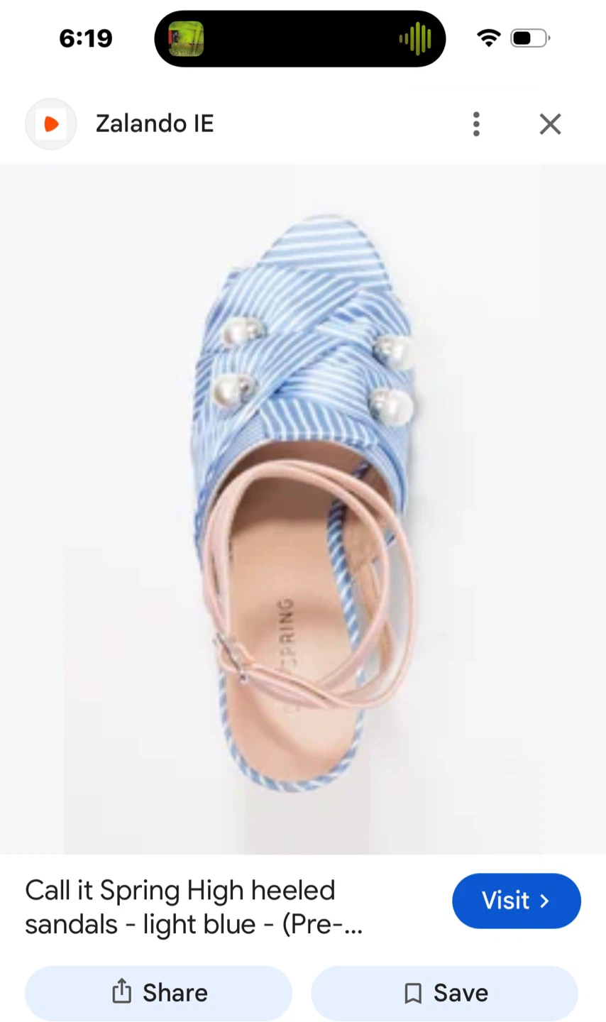 Call It Spring striped high-heeled sandals - photo 2