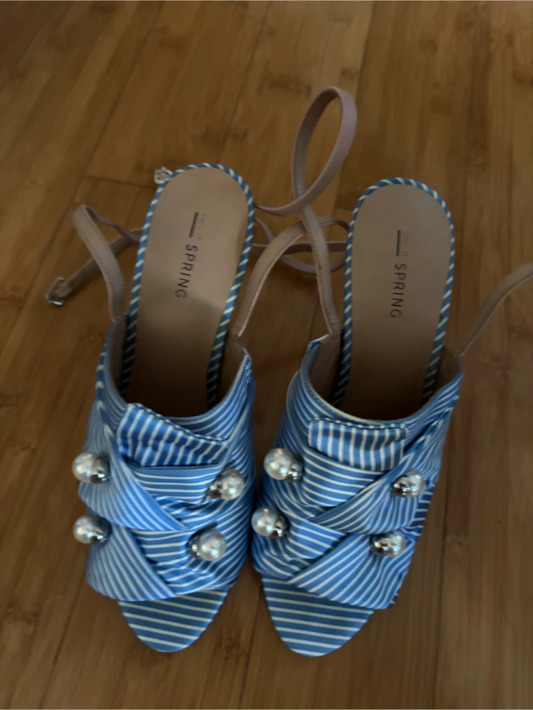 Call It Spring striped high-heeled sandals - photo 3