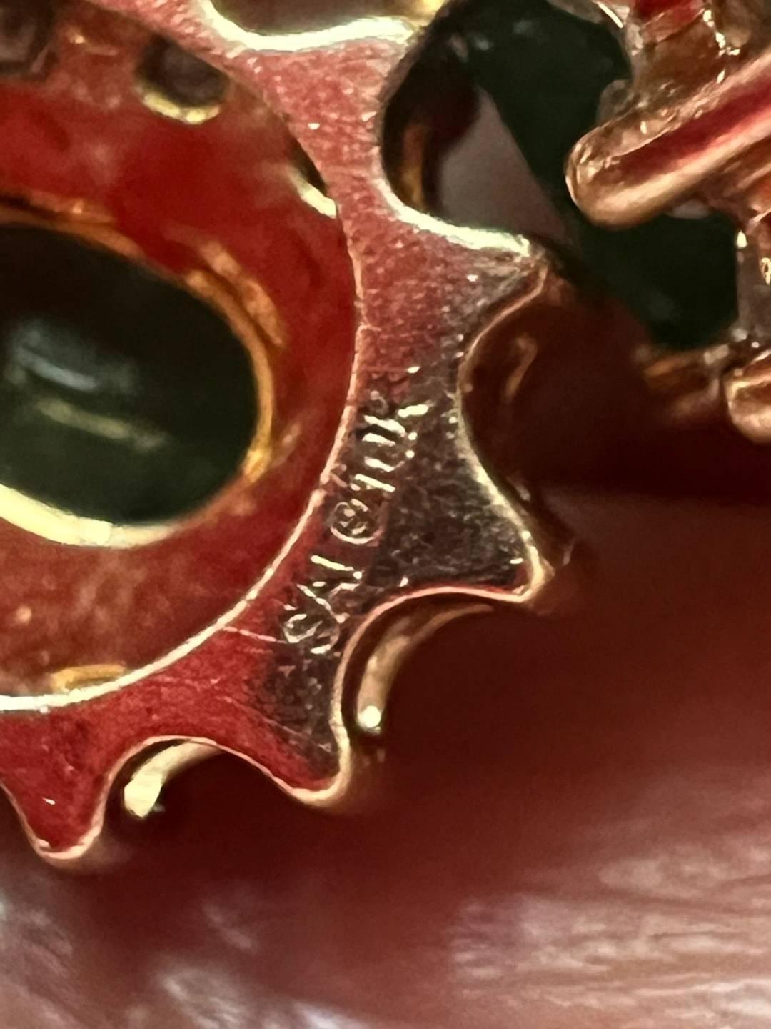 10k Gold Emerald and Diamond Stud Earrings - photo 5