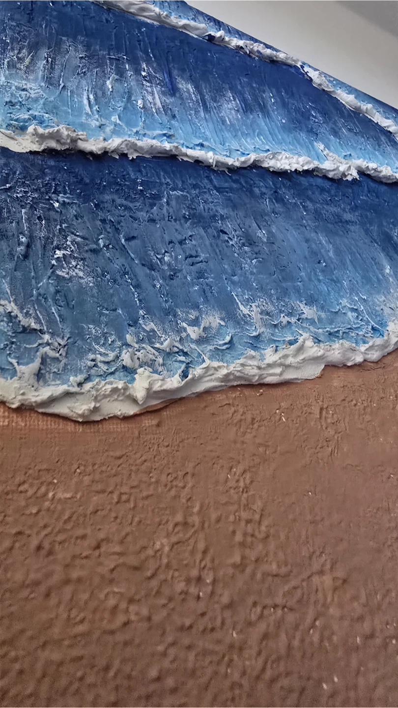 Textured Ocean and Beach Wall Art - photo 4
