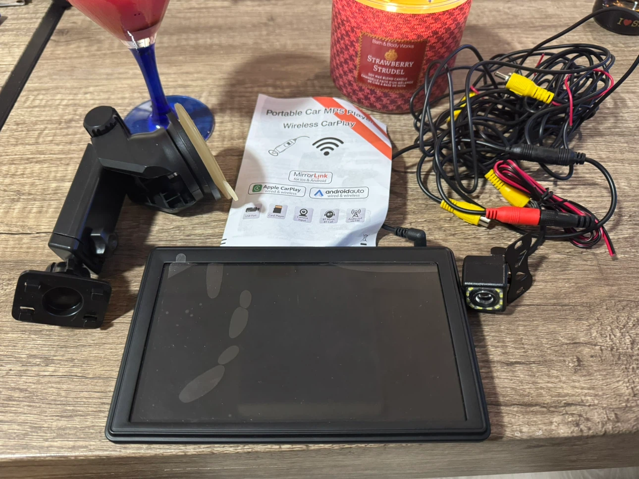 Portable Car MP5 Player with Wireless CarPlay