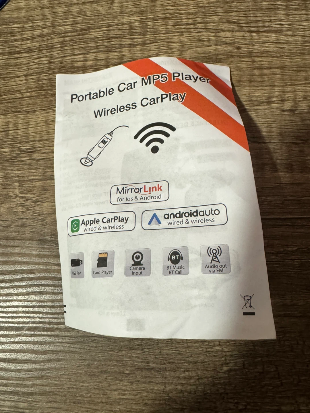 Portable Car MP5 Player with Wireless CarPlay - photo 4