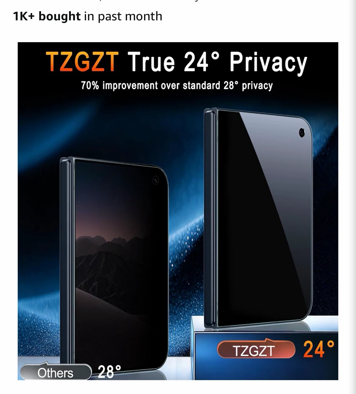 TZGZT 3 Pack Privacy Screen Protectors for iPhone Duo - photo 5