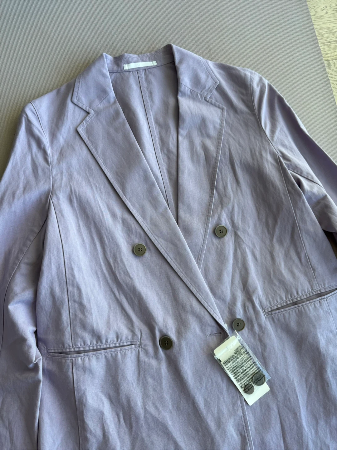 Uniqlo Linen Blend Jacket - Purple - XS - photo 2
