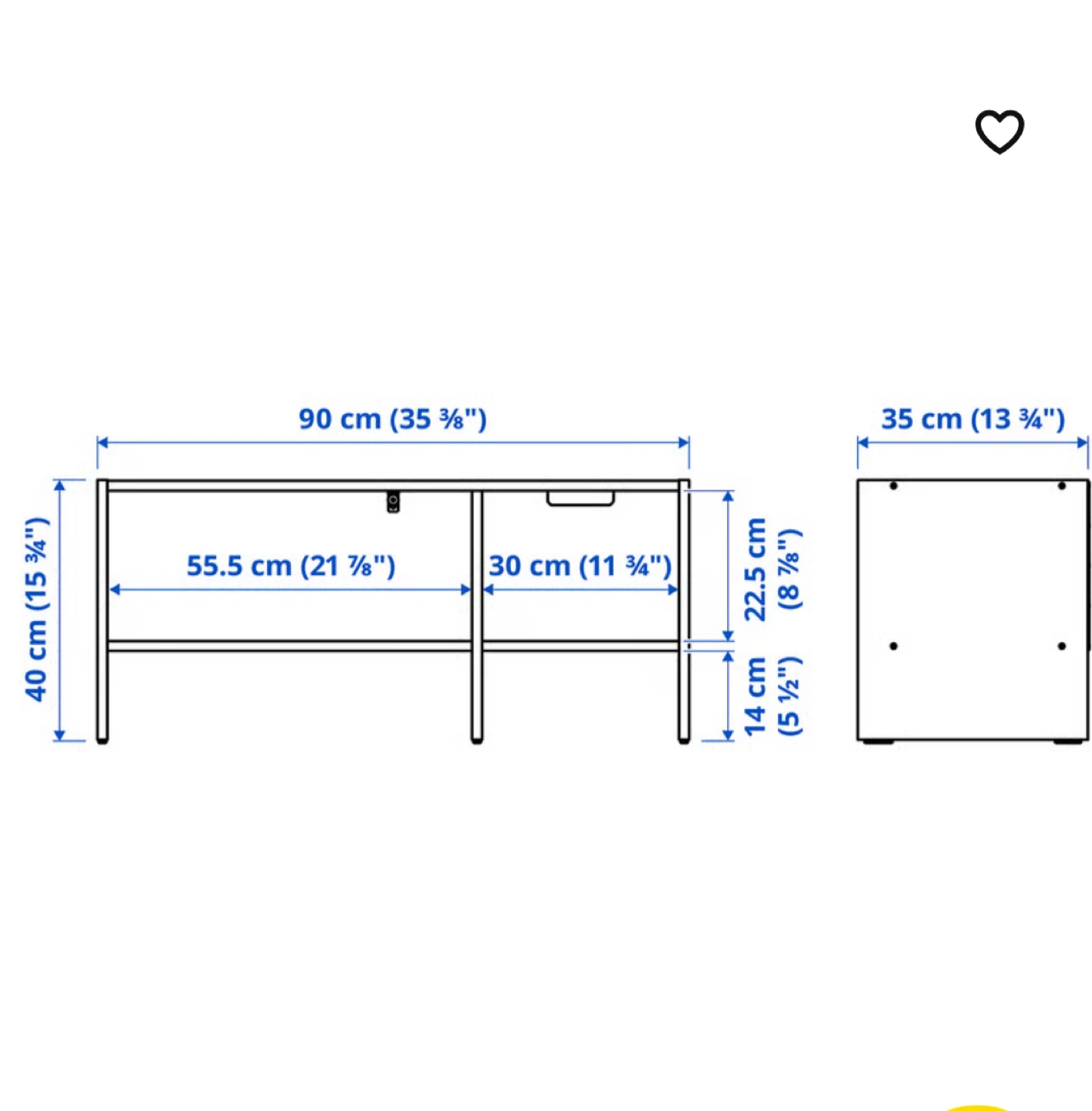 IKEA white baggebo shelf - photo 2