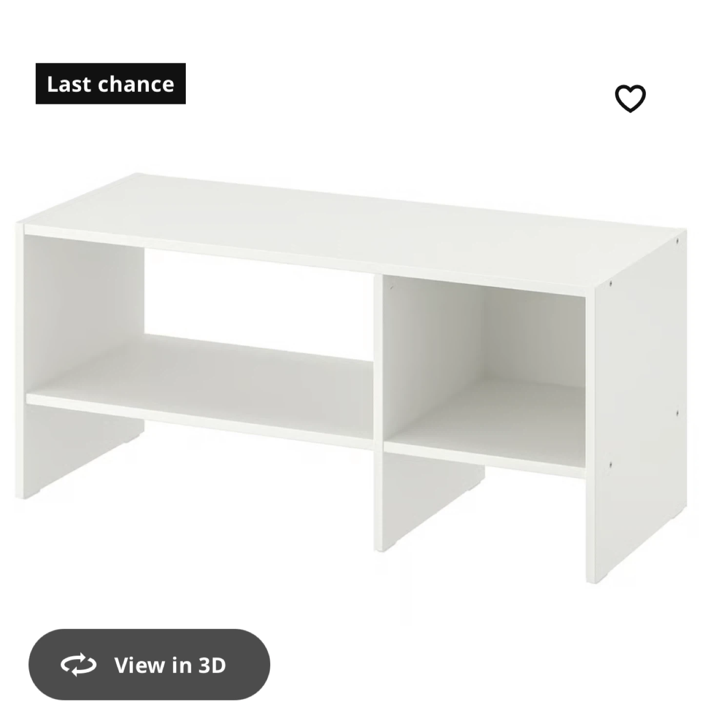 IKEA white baggebo shelf