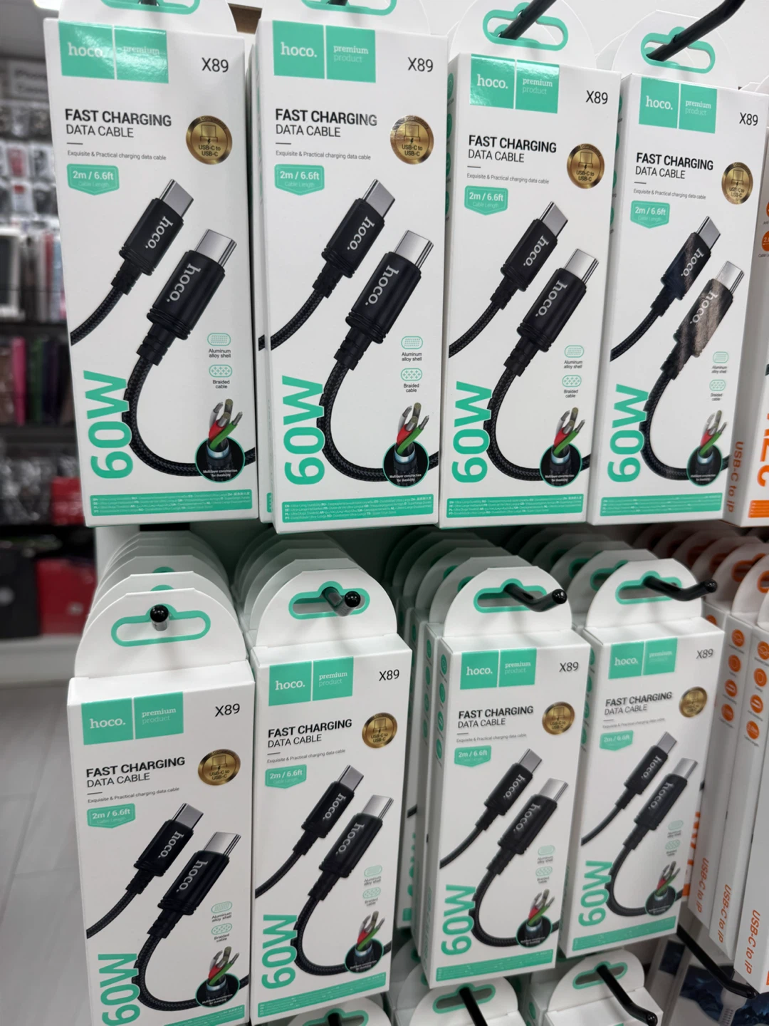 Hoco X89 USB-C to USB-C Fast Charging Cable 2m - photo 2