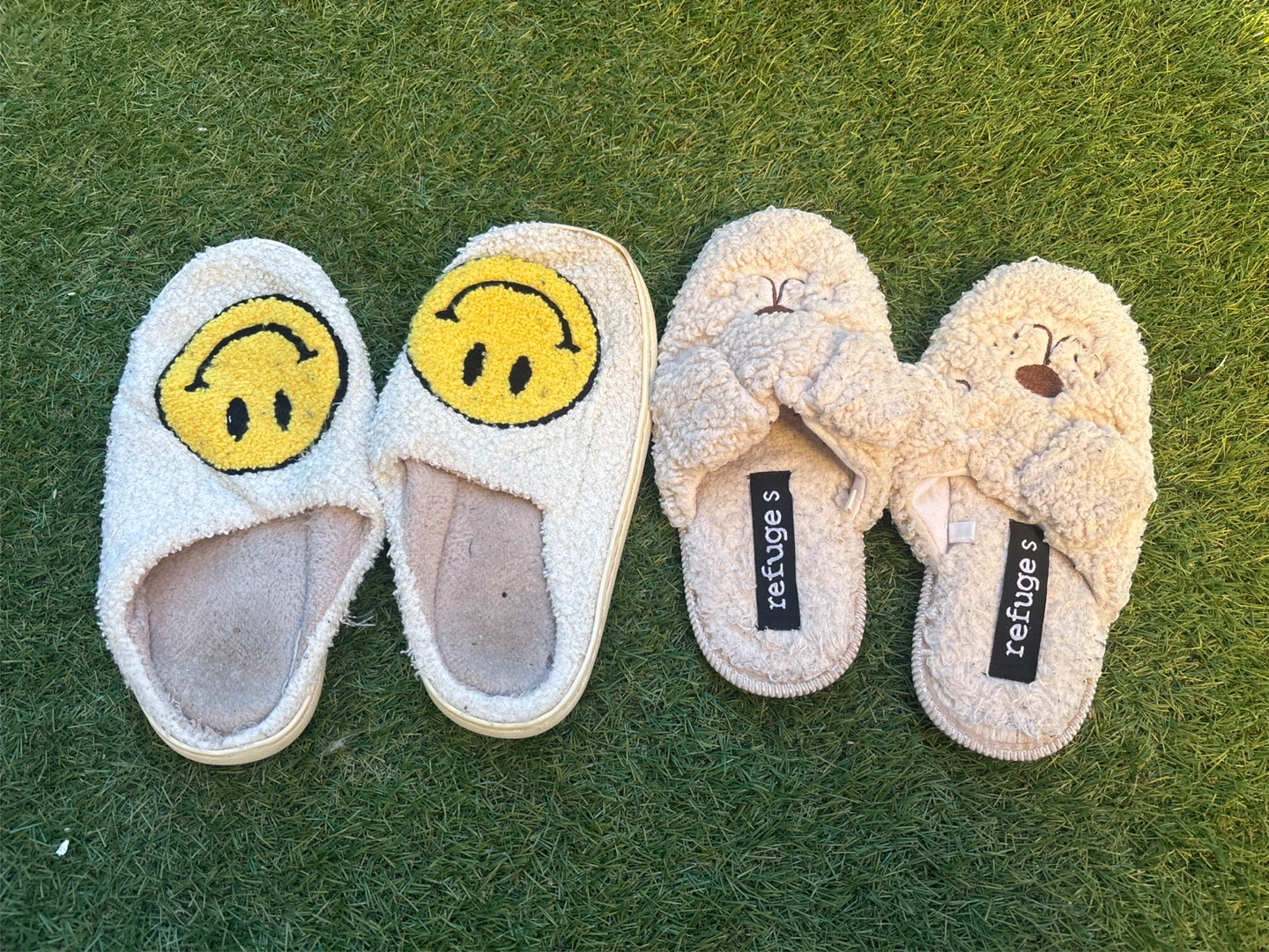 Two Pairs of Women's Slippers
