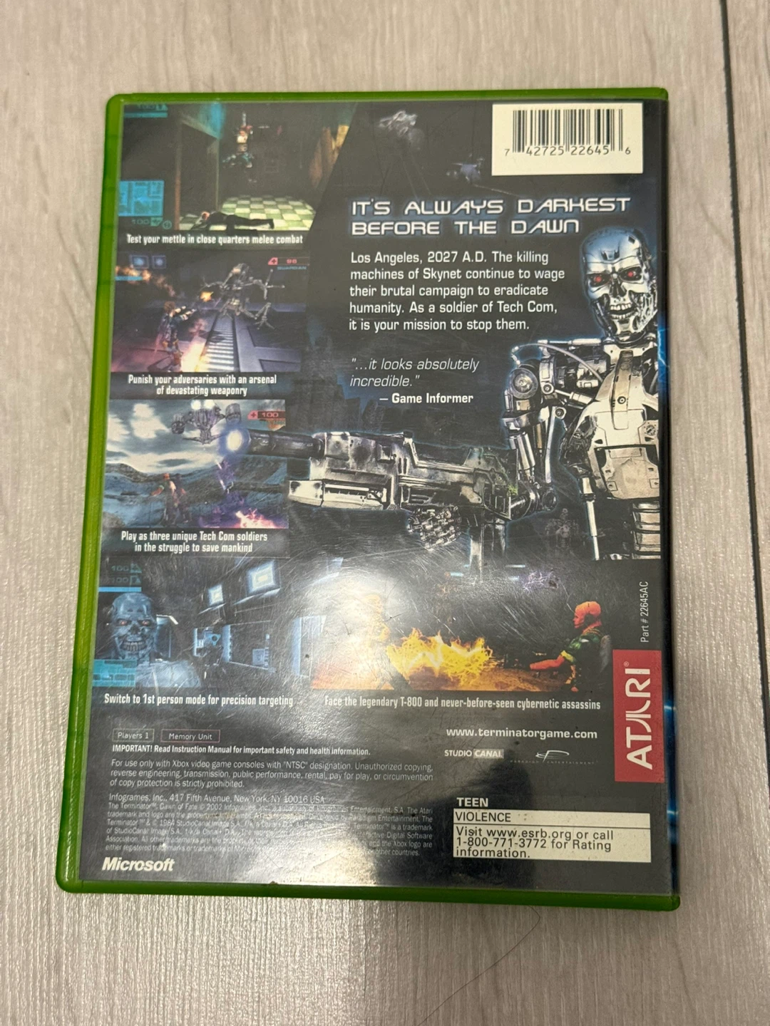 The Terminator: Dawn of Fate for Original Xbox - photo 3