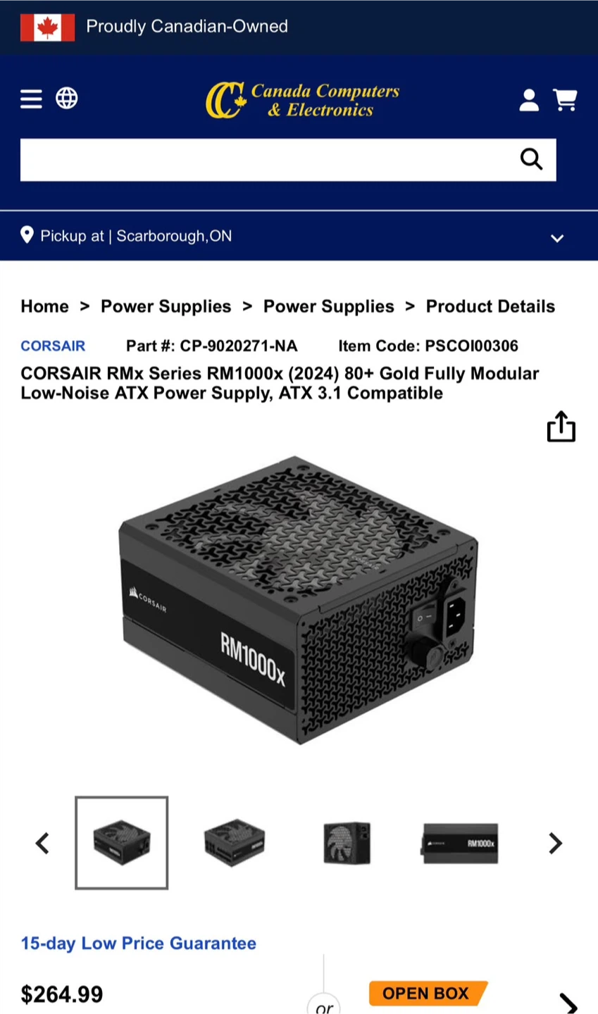 Corsair RM1000x 2024 ATX Power Supply - photo 4