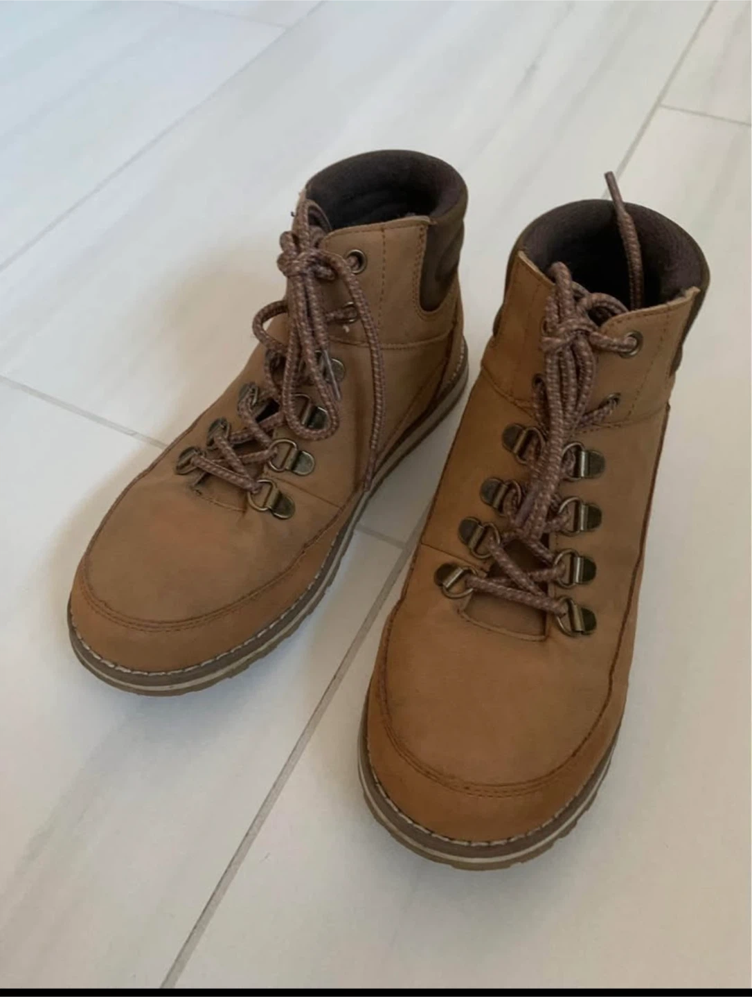 Brown Ankle Boots Size 3 - photo 2