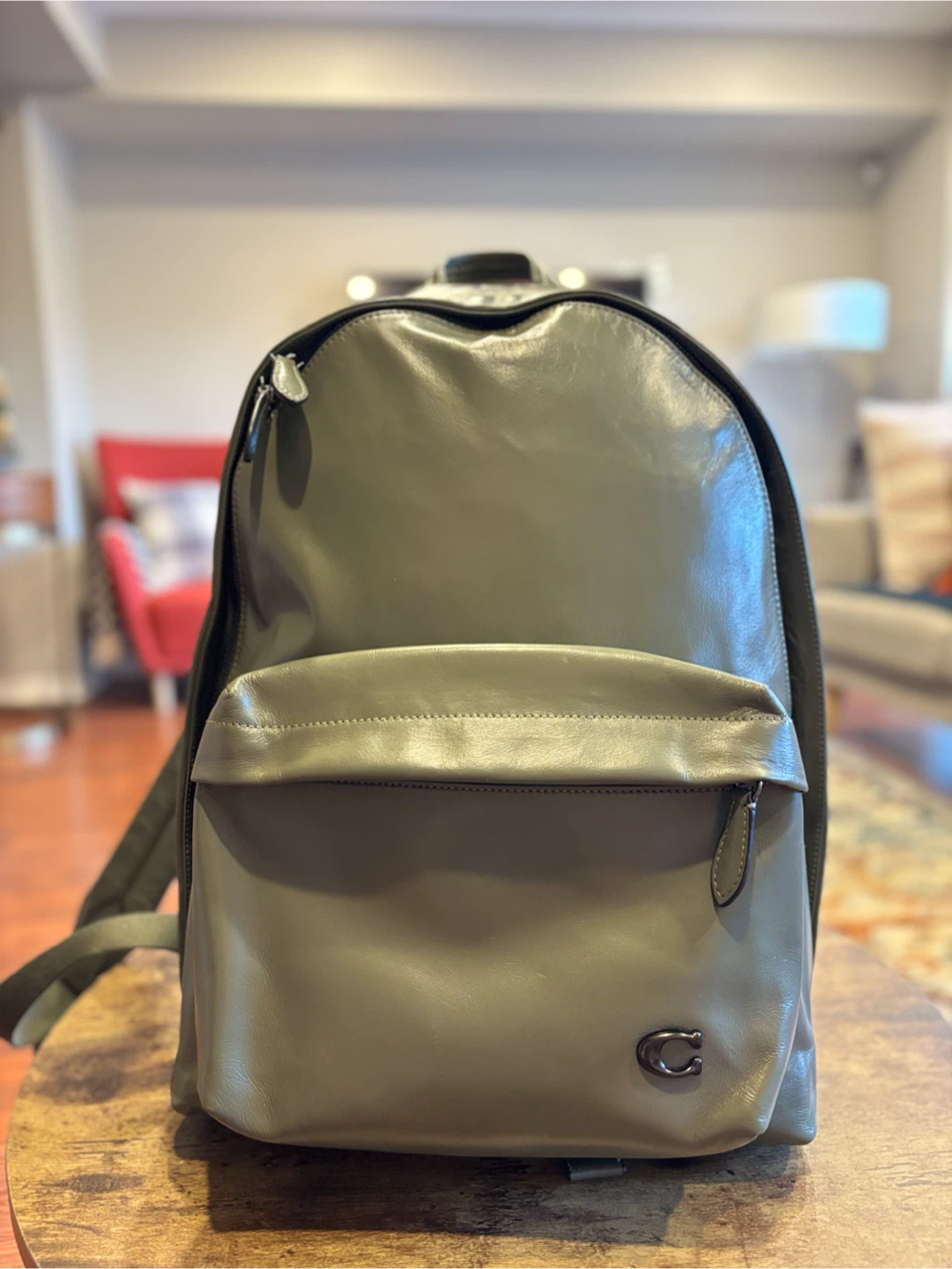 Coach Leather Backpack