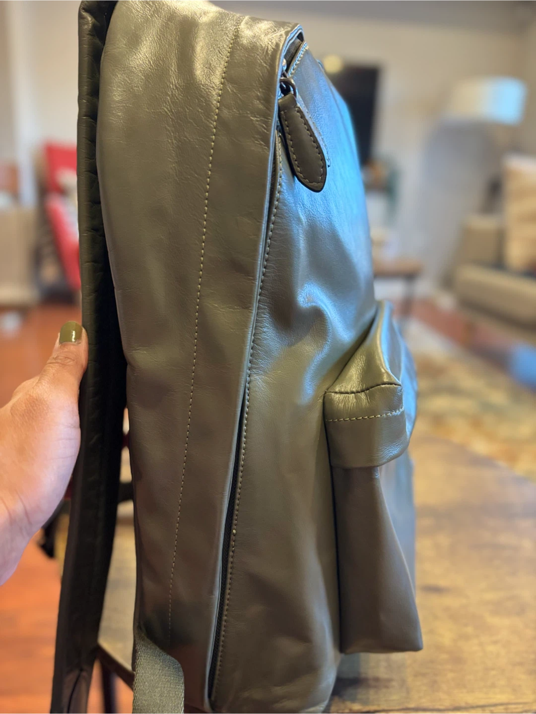 Coach Leather Backpack - photo 4