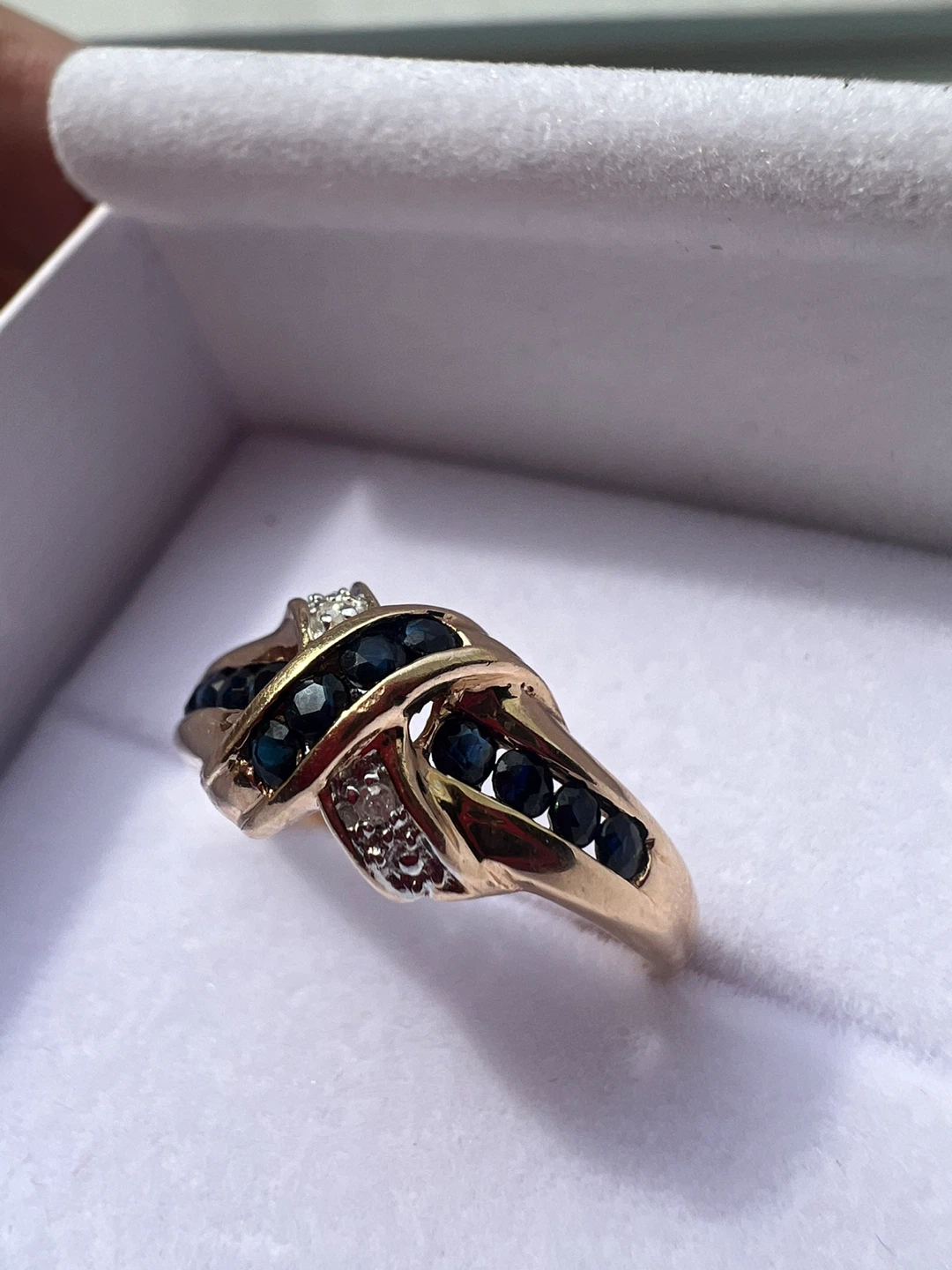 10k Gold Sapphire and Diamond Ring - photo 5