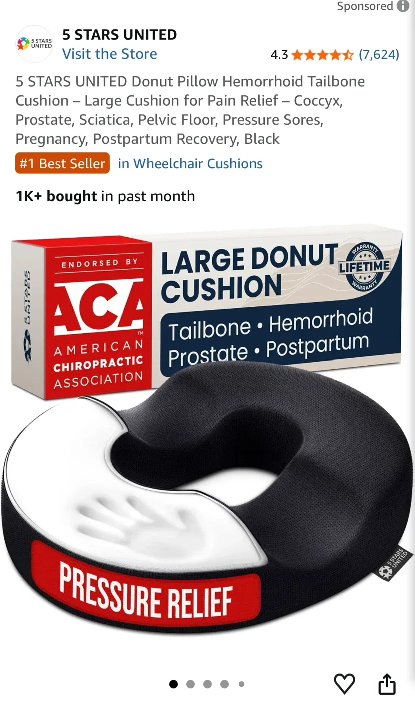 5 Stars United Donut Pillow Cushion - photo 3