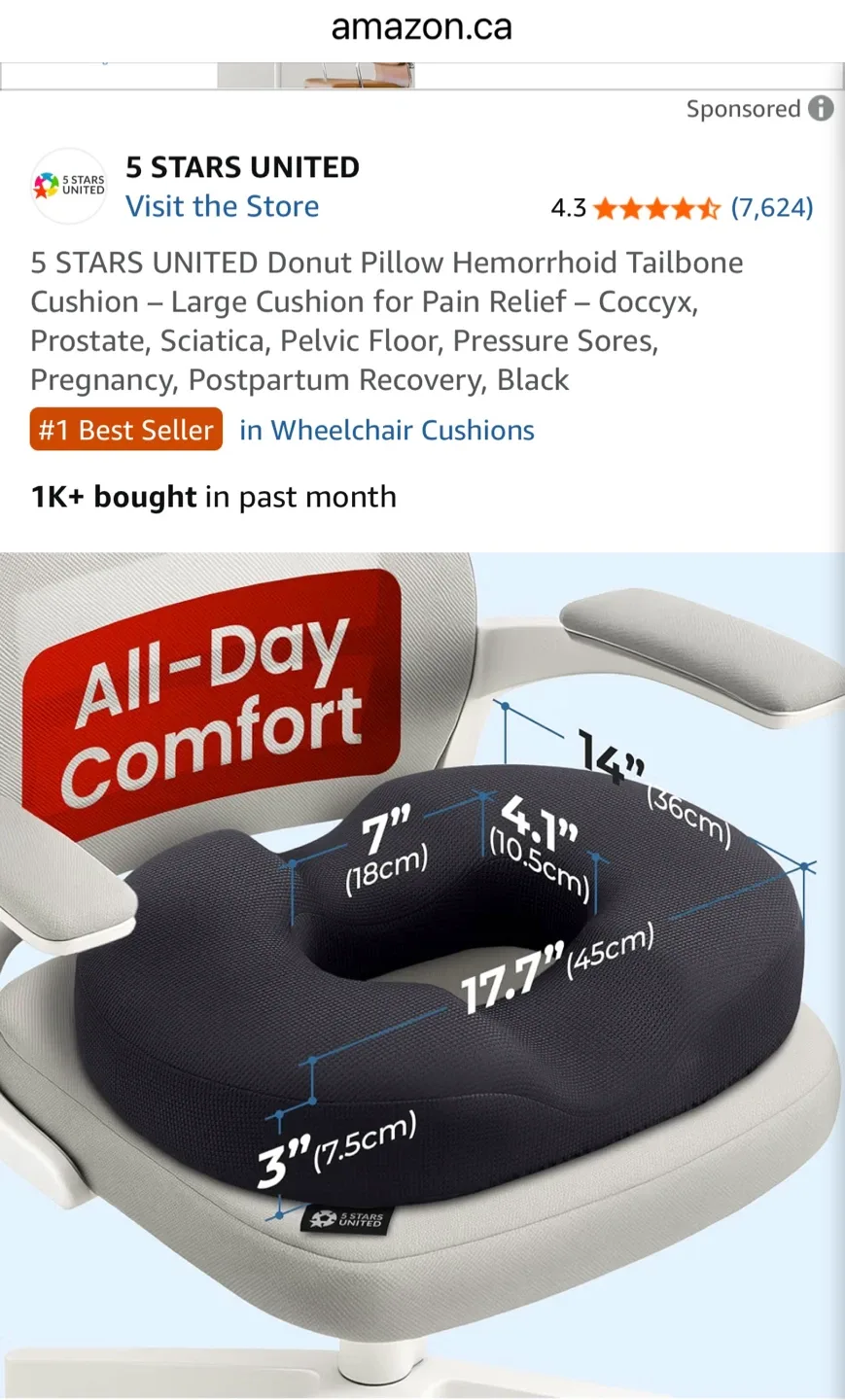 5 Stars United Donut Pillow Cushion - photo 4