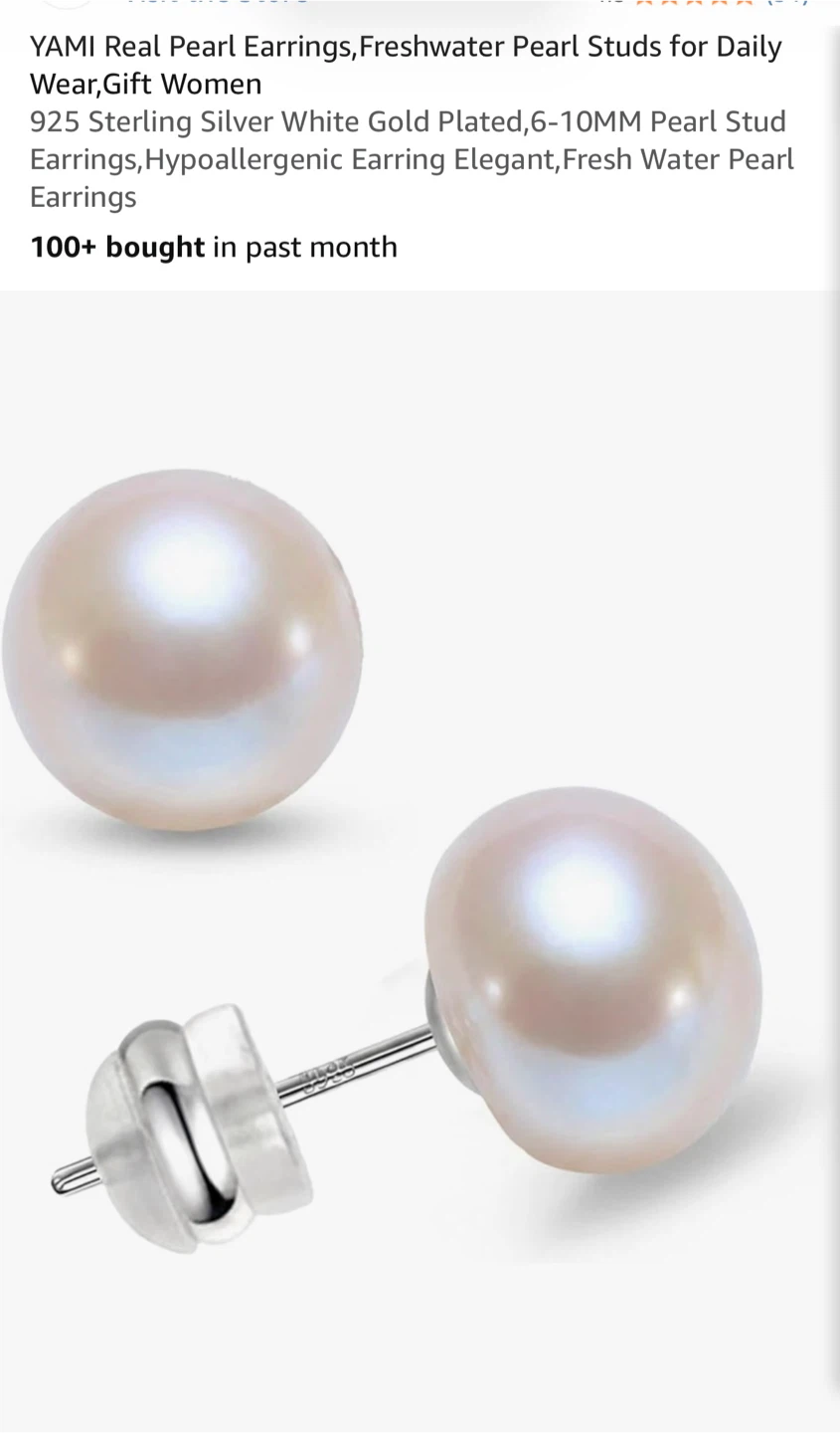 YAMI Freshwater Pearl Stud Earrings