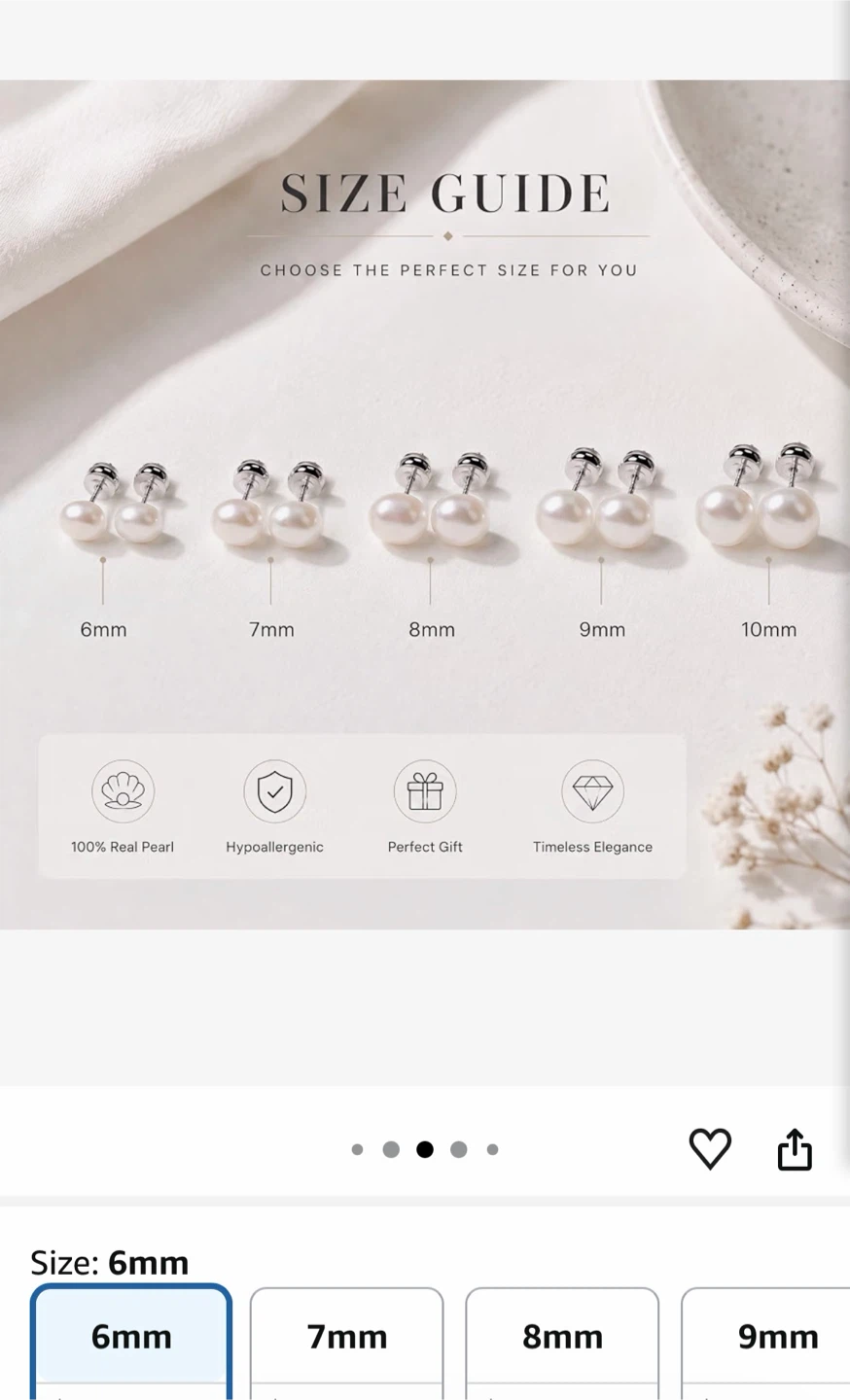 YAMI Freshwater Pearl Stud Earrings - photo 3