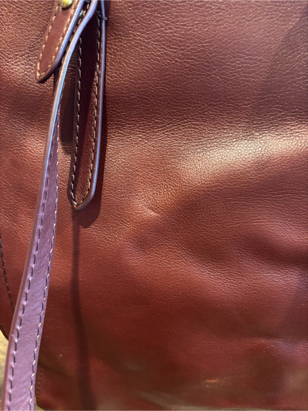 Fossil chestnut brown Leather Convertible Backpack - photo 4