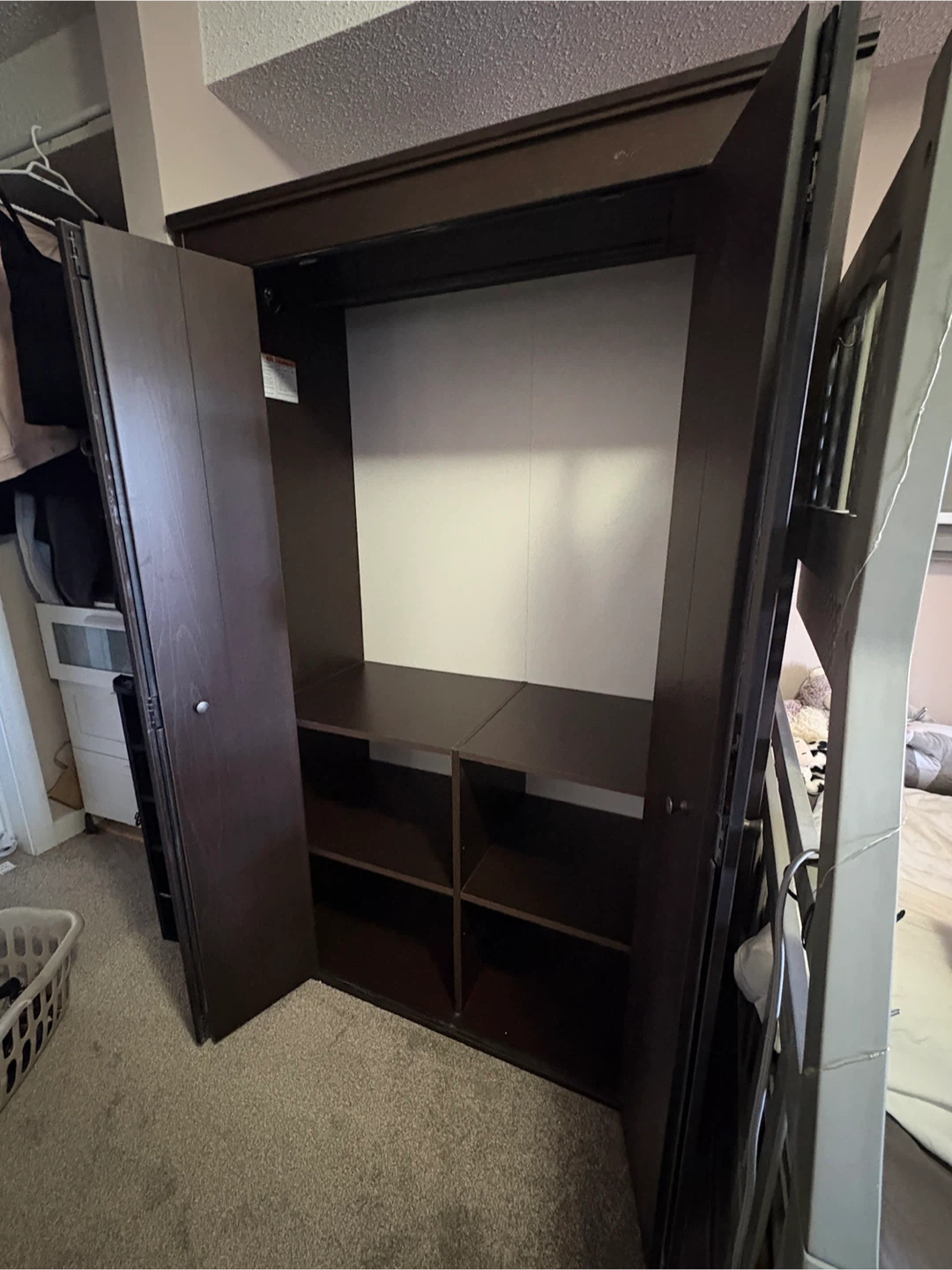 Dark Brown Wardrobe Armoire