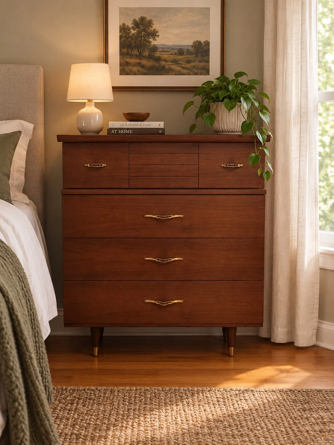 Mid-Century Modern Wooden Dresser